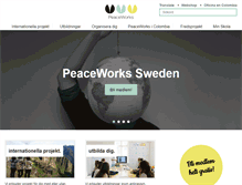 Tablet Screenshot of peaceworks.se