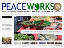 Tablet Screenshot of peaceworks.org